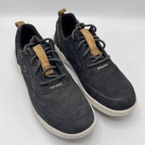 Sperry Blue Mens Casual Shoe Sneaker Black Leather Upper Size 8.5 EUC